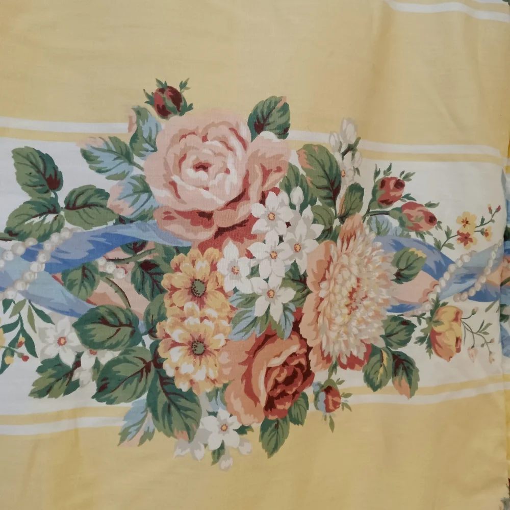 Croscill Vintage Princess Floral & Wide Stripe Standard Shams **Single**